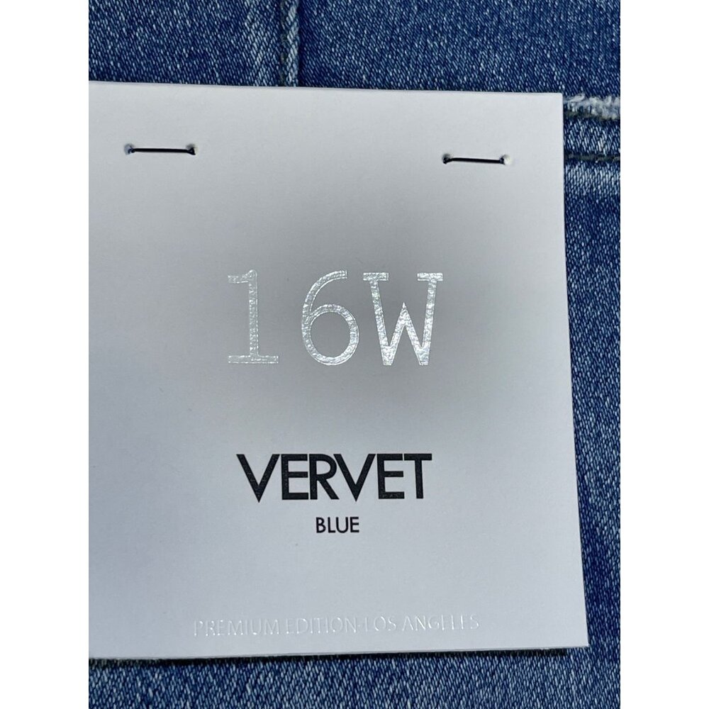 Vervet Blue Womens  Size 16W Cortney Stretch Mom Shorts - Picture 7 of 9